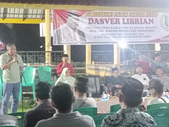 Anggota DPRD Kuansing Gelar Reses di Pulau Aro, Sejumlah Aspirasi Masyarakat Mengemuka