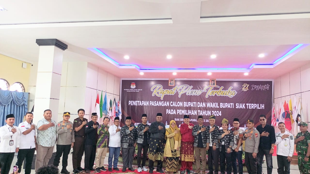 Drama Pilkada Siak Usai, KPU Gelar Pleno Penetapan Afni Z–Syamsurizal sebagai Pemenang