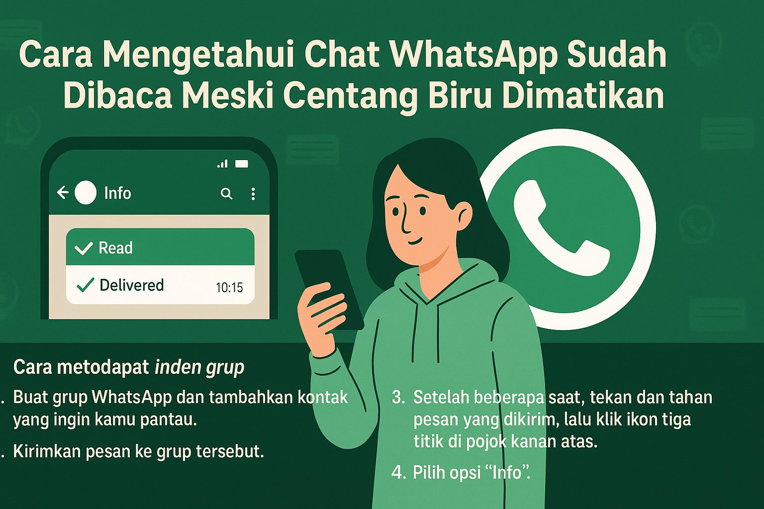 Cara Mengetahui Chat WhatsApp Sudah Dibaca Meski Centang Biru Dimatikan
