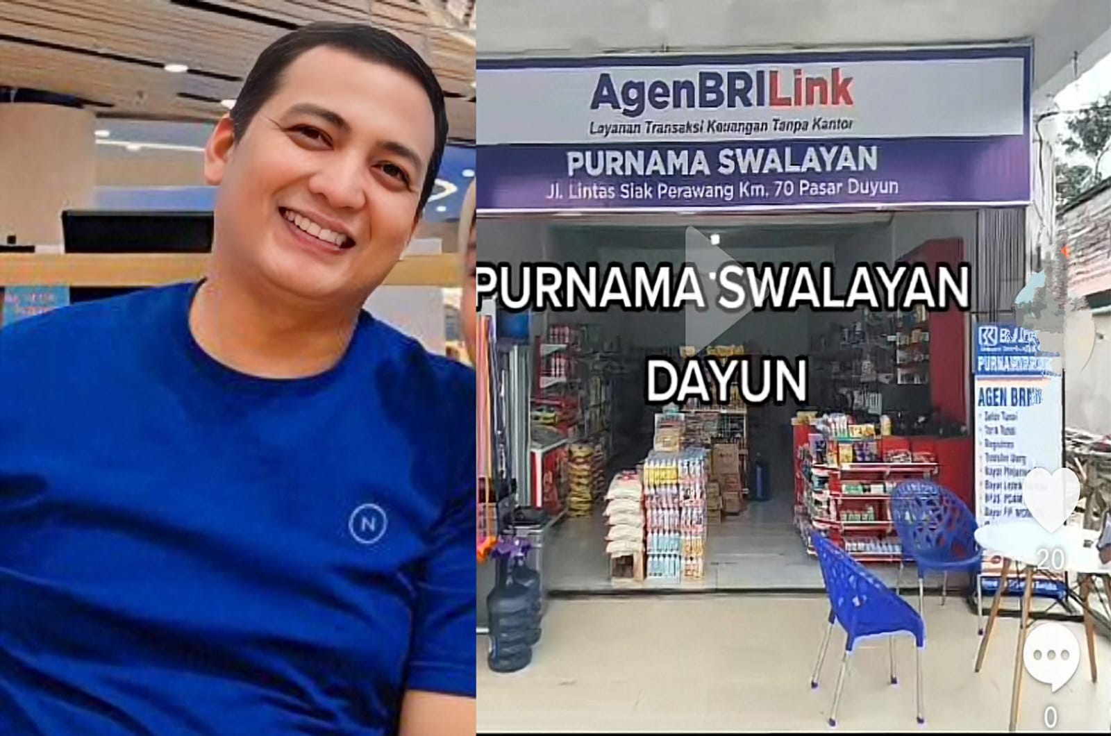 Novriandy, Pemilik Swalayan yang diduga telah menahan ijazah karyawannya