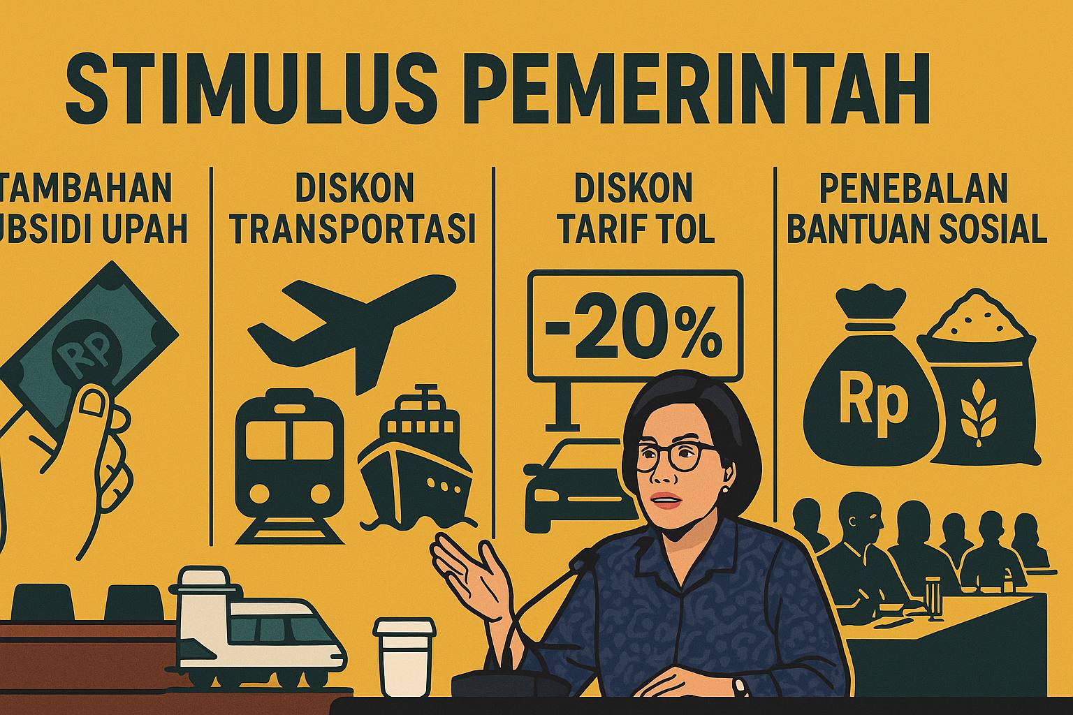 Pemerintah Batalkan Diskon Listrik 50 Persen, Fokus pada BSU dan Bantuan Sembako