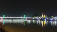 Foto: Tepian Narosa (Malam Hari) Tempat Berlangsungnya Event Budaya Pacu Jalur Pacu jalur
