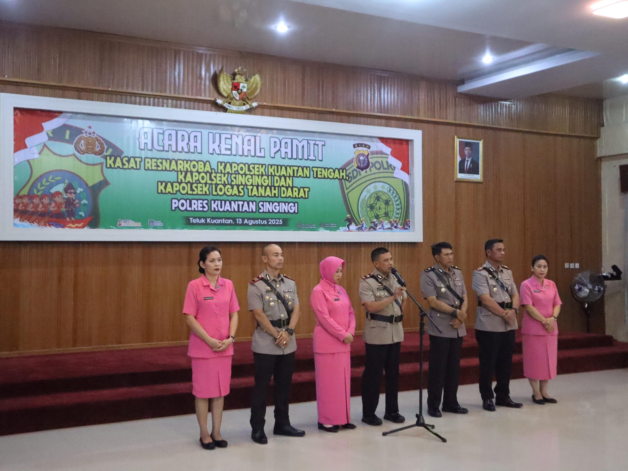 Mutasi Besar di Polres Kuansing, 4 Kapolsek dan 1 Kasat Res Narkoba Diganti Sekaligus!