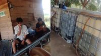 Foto: Gudang Penimbunan BBM solar yang ditemukan di desa logas yang tak jauh dari rumah makan Chaniago retouch 2026060714180440