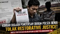 Korban Dugaan Pemerasan Oknum Polsek Benai Tolak Restorative Justice, Minta Kapolres Lanjutkan Proses Hukum 919406