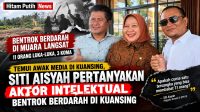 Siti Aisyah anggota Komisi III DPR RI bersama awak media saat ngopi santai di Kuantan Singingi
